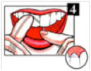 How to floss illustration